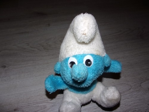 Peluche schtroumpf vintage - peluche, schtroumpf,