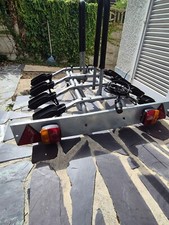 Porte-Vélos Sur Attelage THULE Modèle 9504 Pour Quatre Vélos + Antivol THULE