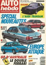 AUTO HEBDO N°600 AUDI TRANSAM