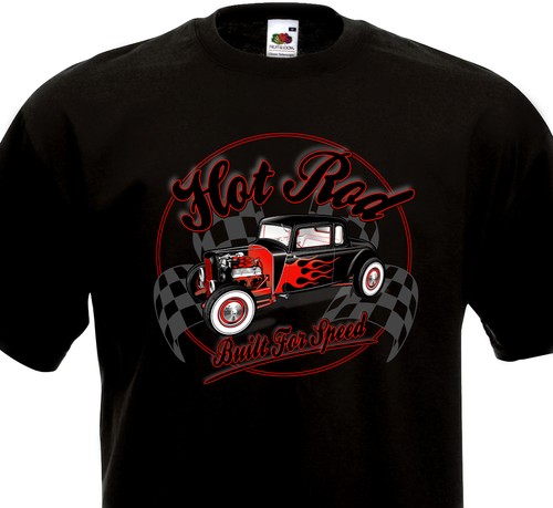 Shirt hot rod kustom - -,
