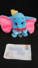 doudou peluche Dumbo l'éléphant Glitzies plush bleu rose DISNEY Nicotoy 15cm