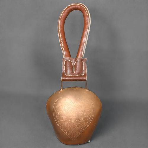 Cloche métal avec lanière - métal,