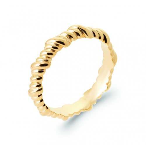 Bague alliance forme torsadé