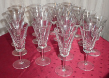 18 verres en cristal Villeroy et Boch modèle concorde Hauteur 13,5 cm SUPERBE