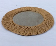 MIROIR ROTIN - OSIER TRESSE -