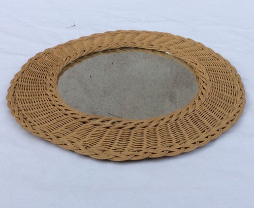 Miroir rotin osier tresse - miroir,