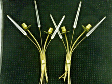 LUNEL PAIRE APPLIQUE MURALE LAMPE 2x2 FEUX LUMIERES VINTAGE