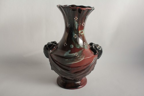 Vase terre cuite vernissée