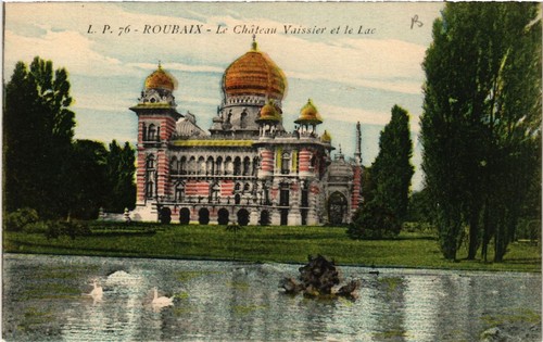 Cpa roubaix le - le, chateau