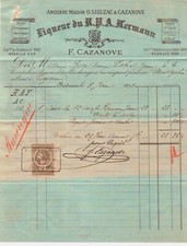 BORDEAUX - FACTURE F. CAZANOVE