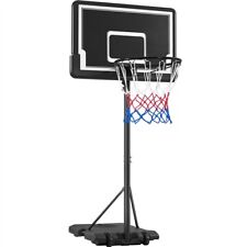 Panier de basket à  Roulettes Portable et Réglable en Hauteur 219-249/234-264cm