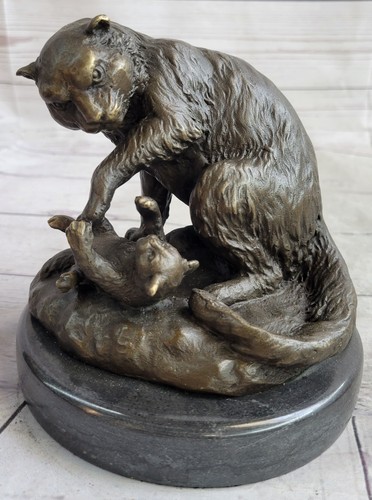 Mère Chat Bronze Sculpture
