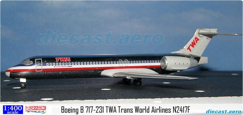 Boeing 717 231 twa trans - boeing, b