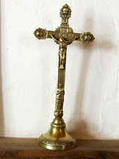 Crucifix en laiton Jésus Ste