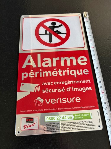 Verisure alarme plaque