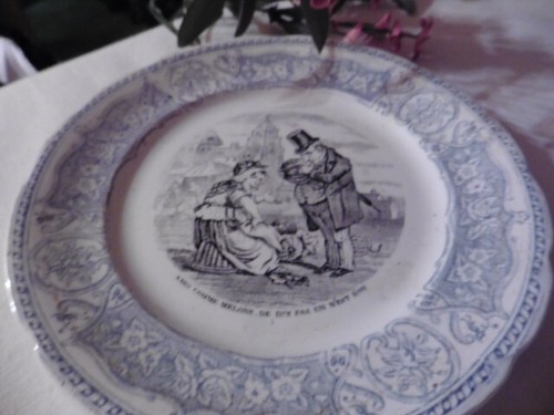 Ancienne assiette dessert - ancienne,
