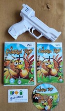 NINTENDO WII  WIIU  WII U - Pistolet + Boîte  + Notice + Jeu Chicken Riot