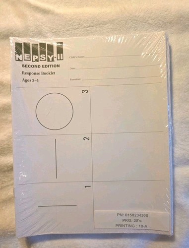 Nepsy response booklets - nepsy-ii,