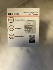Ketler Ref KE8007 Compteur Électrique Modulaire, Tetra 80A