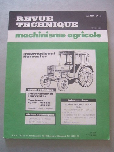 Revue technique tracteur case - technique,