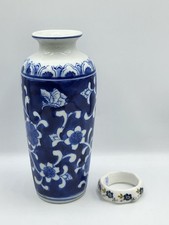 xe - Lot vase chinois bleu