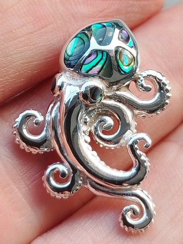 80g pendentif poulpe nacre - pendentif,
