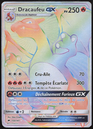 Carte pokémon dracaufeu - pokémon, dracaufeu-gx