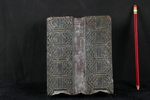 Ancien tampon encreur bois - en,