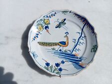 ASSIETTE EN FAIENCE LA ROCHELLE PAON EPOQUE 18 EME