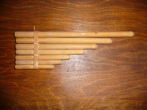Flute pan vintage bambou - flute, de