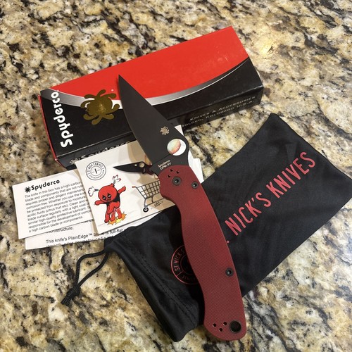 Spyderco paramilitary red - 2,