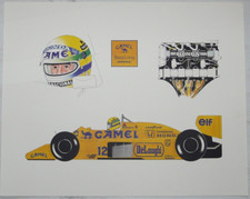 AFFICHE FORMULE 1 CAMEL TEAM LOTUS HONDA