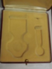 coffret vide chevalier ordre de la couronne d'italie pour ensemble 3 pièces...