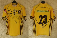 Maillot rugby SCA ALBI porté n°23 LNR dédicacé signé Rugbytech match worn shirt