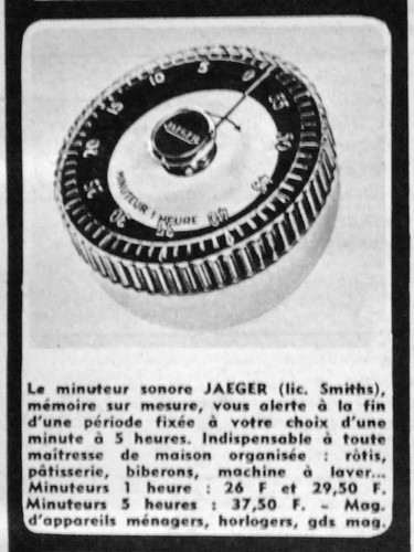 Publicité jaeger minuteur - le,