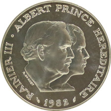 Monaco - 100 Francs 1982, Argent