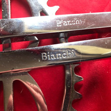 Pédalier BIANCHI mono année 1955(48  dents à clavettes /170mm / M 14x1,25) RARE