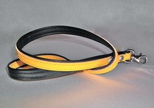 Porte-clés porte-clés en cuir jaune lanière en cuir key band leather yellow gay
