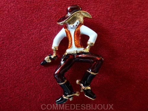 Broche vintage sphinx cowboy - broche,