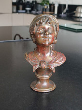 bronze d'Auguste Moreau 1900 Buste de Fadette 