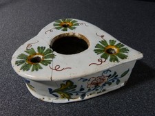 Encrier ancien en faience de