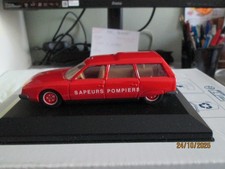 CITROEN 2400 BREAK POMPIERS .1/43 SOLIDO .BOITE VITRINE