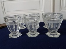 Lot de 6 verres en cristal