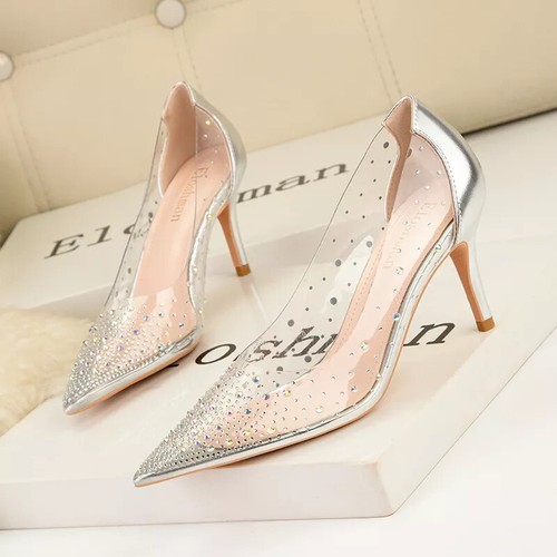 éscarpins chaussures argenté - chaussures,
