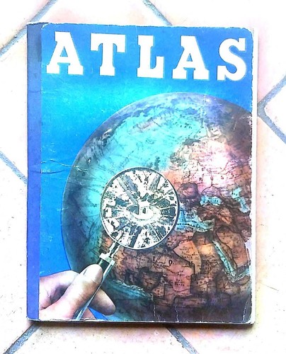 Atlas mondial ancien vintage - atlas,