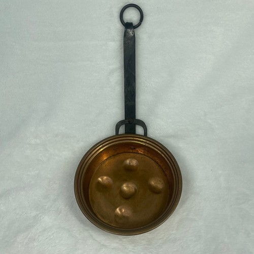 Vintage solid copper pan - vintage,