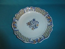 VIEUX ROUEN ASSIETTE FAIENCE