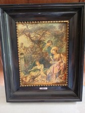 Tableau Cadre Émaux  Plaque F.Boucher 35,5x29,50