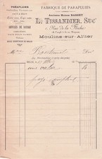 03 ALLIER MOULINS-SUR-ALLIER, fabricant, Tissandier L. 1901 valise, voyage