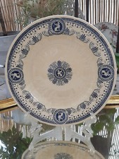 Plat Gien XIX ème décor